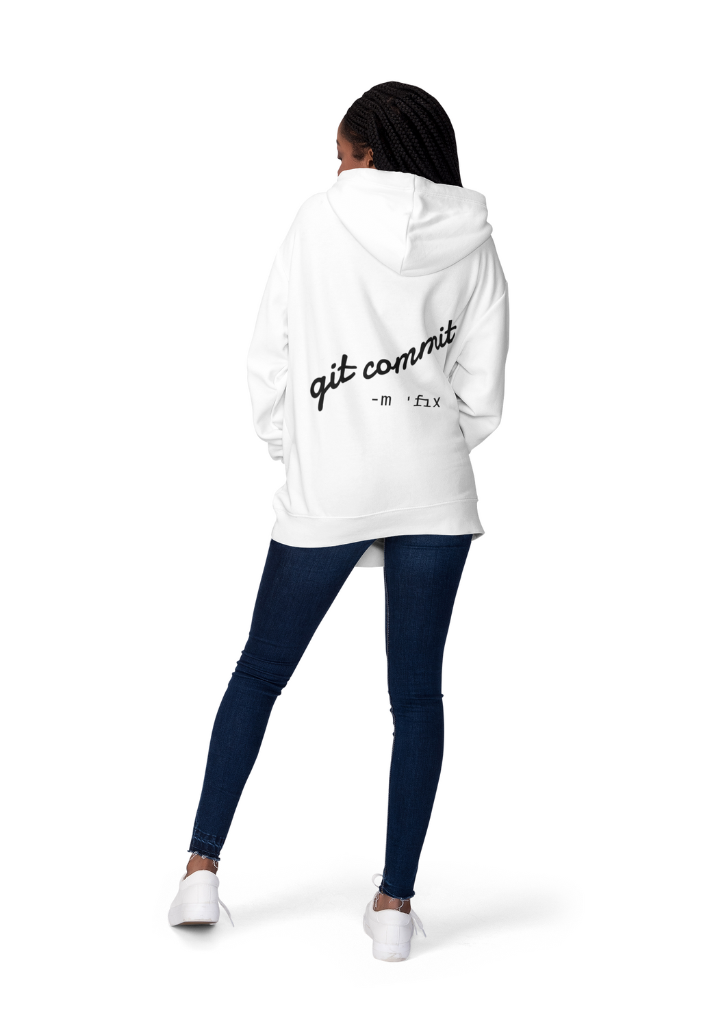 Git Commit Hoodie — "git commit -m 'fix'" Programmer Pullover