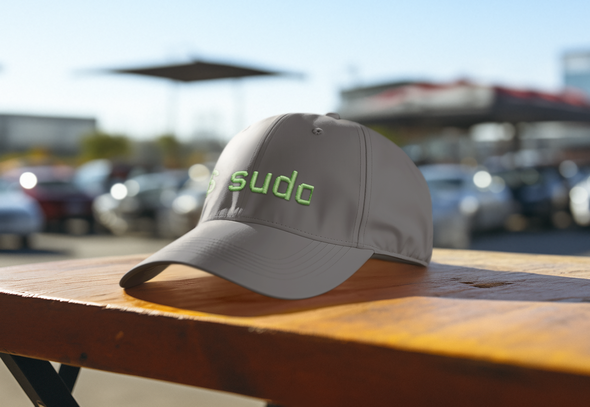 Embroidered " sudo" Washed Cap – Coastal Tech Dad Hat