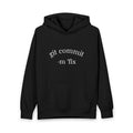 Git Commit Hoodie — "git commit -m 'fix'" Programmer Pullover